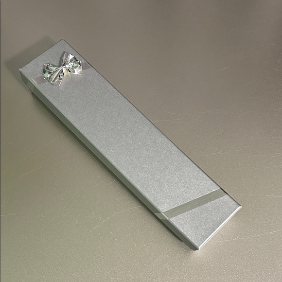 Decorative Gray Pen with Beaded Accents - Picture 2 of 3